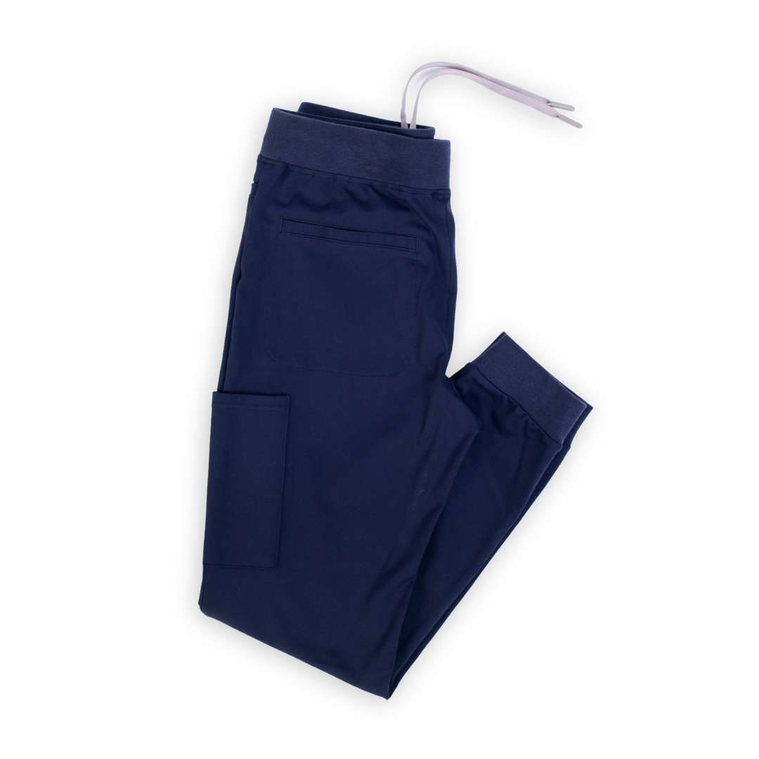 Navy Ocean Sapphire Scrub Joggers