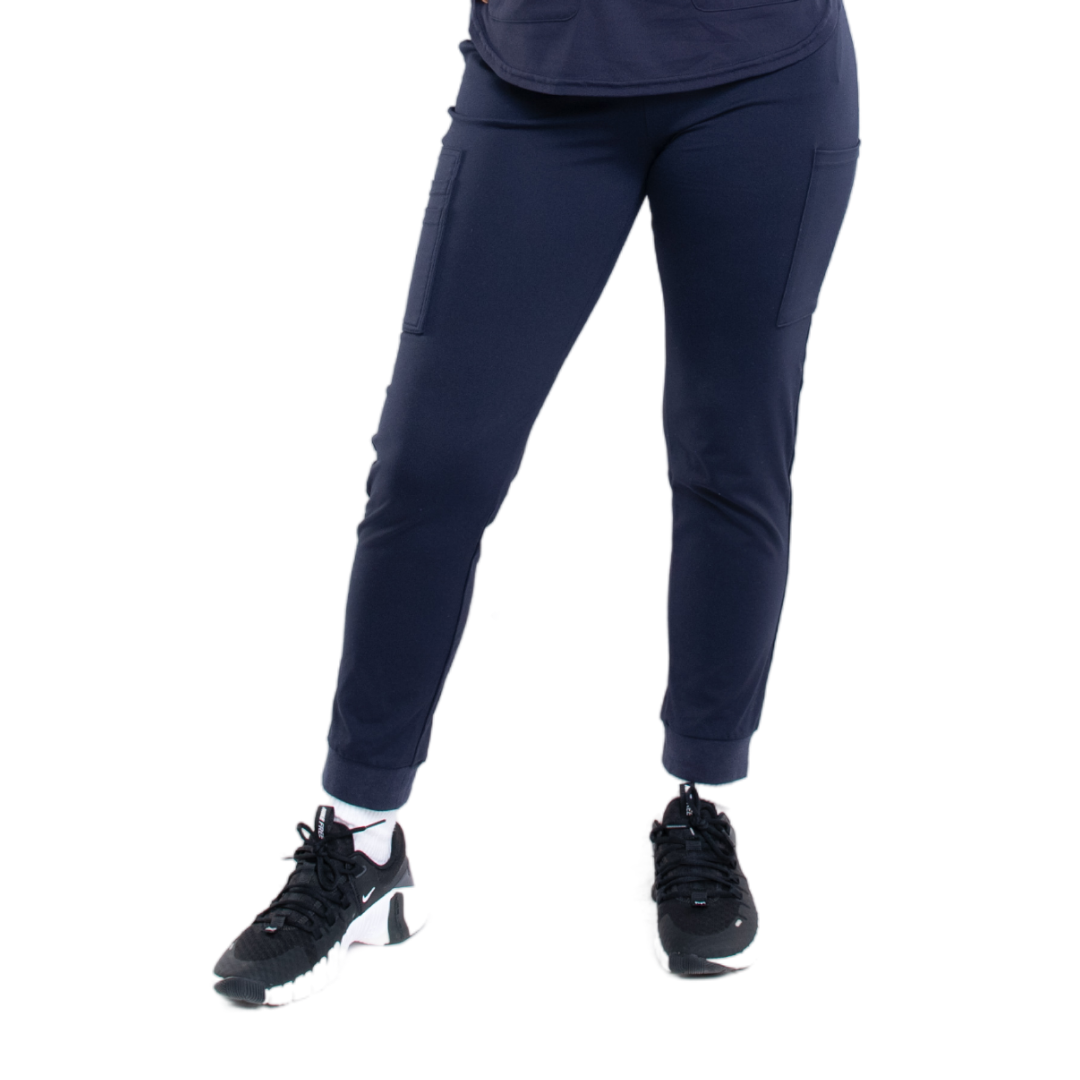 Navy Ocean Sapphire Scrub Joggers