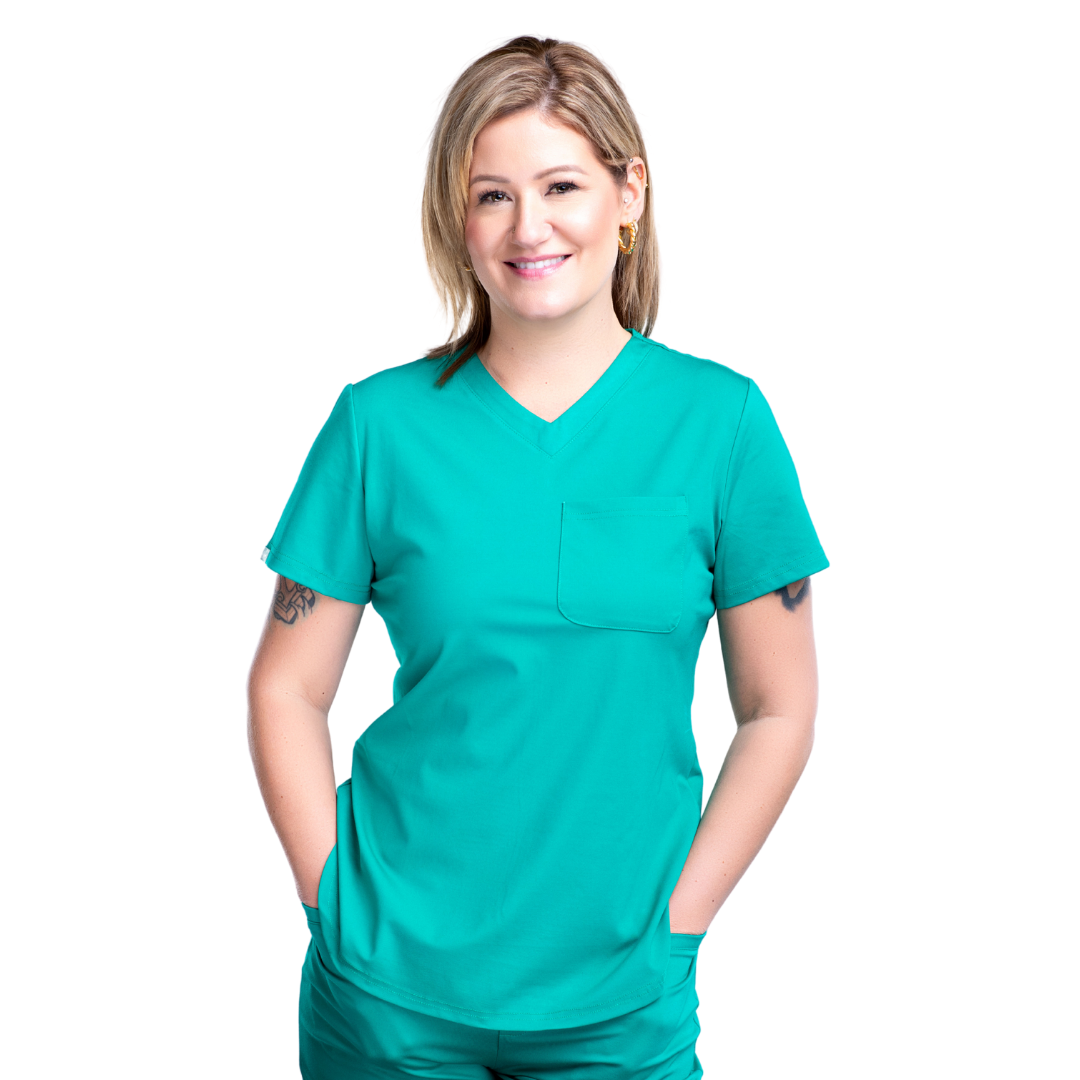 Teal Mint Scrub Top