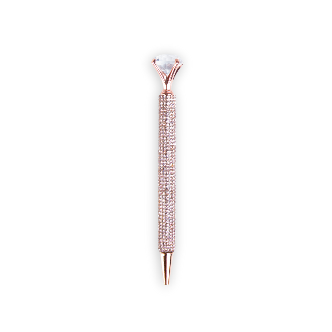 Rose Glow Embellished Pen