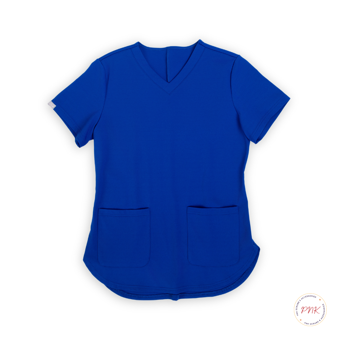 Royal Blue Radiance Scrub Top