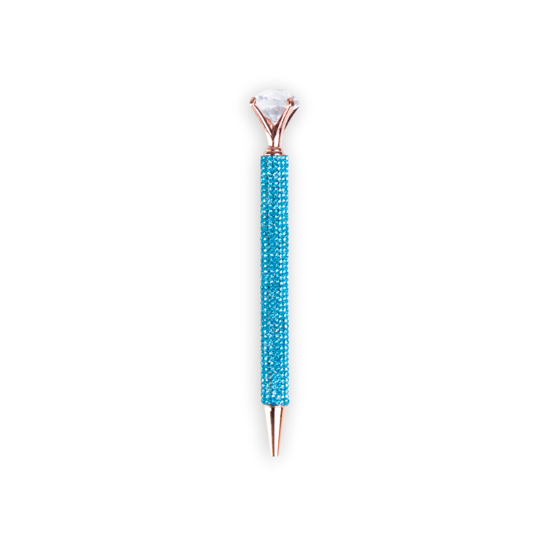 Aqua Dazzle Embellished Pen