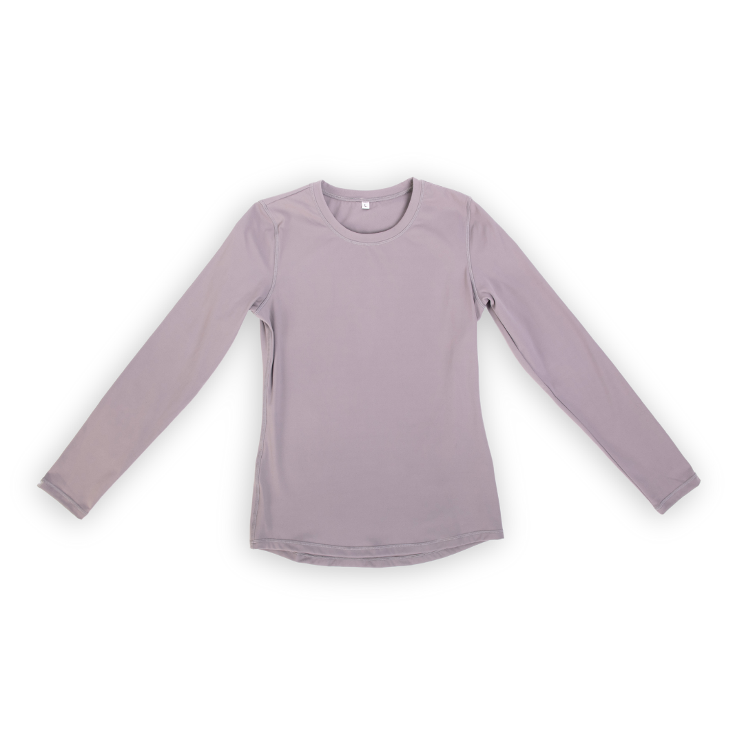 Grey Long Sleeve Scrub Undershirt