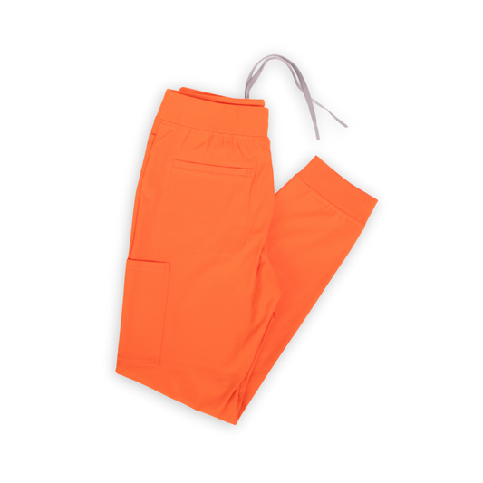 Orange Sunset Scrub Joggers